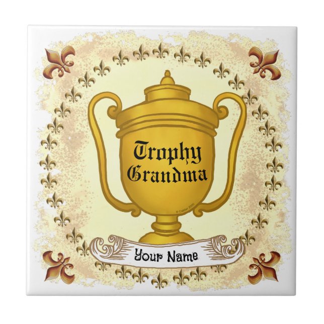 Trophy Grandma Kakelplatta (Framsidan)