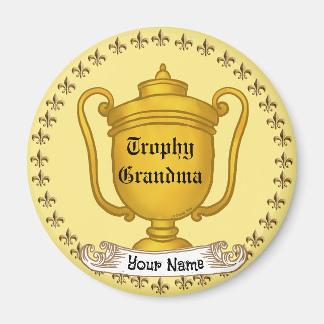 Trophy Grandma Magnet (Framsidan)
