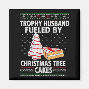 Trophy Husband Driven Av Julgranstårtskakor Roligt Magnet