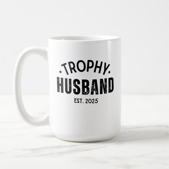 Trophy Husband Mugg: Den perfekta gåvan till honom Kaffemugg (Vänster)