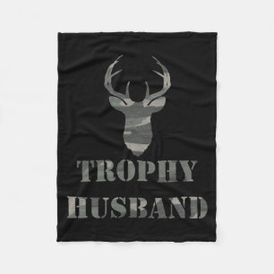 Trophy Husband Rolig Herrpresent T Shirt Fleecefilt