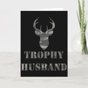 Trophy Husband Rolig Herrpresent T Shirt Kort