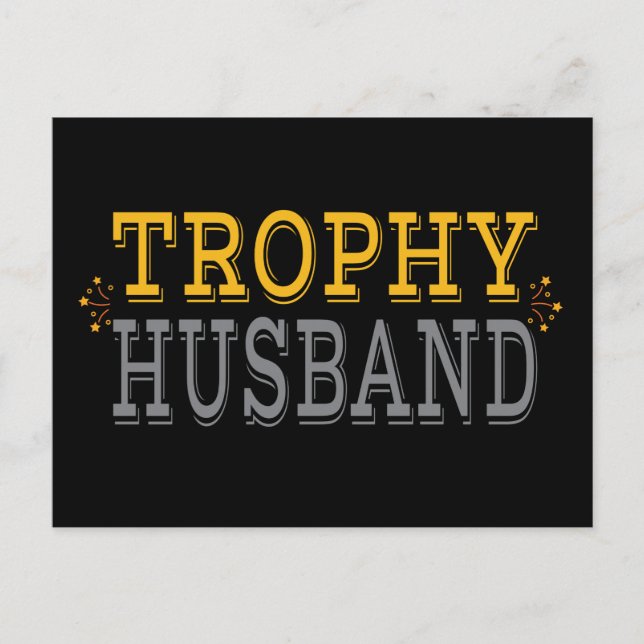 Trophy Husband Vykort (Framsida)