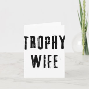 Trophy Maka Coola Mor Mamma Pappa Joke Funny Bride Kort