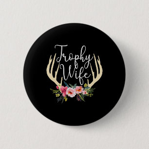 Trophy Maka Cute Hjort Antlers Flowers Hunters Mak Knapp