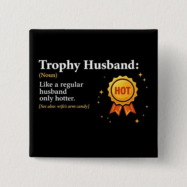 Trophy Make Husbands Världens Bästa Make 1:a plats Knapp (Framsida)