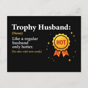 Trophy Make Make Världens Bästa Make 1:a Plats Vykort