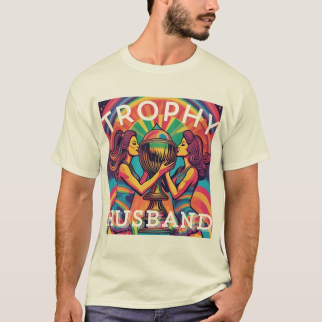 Trophy Make psychedelic T Shirt (Framsida)