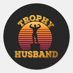 Trophy make runt klistermärke