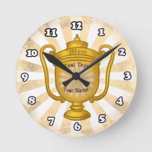 Trophy Mamma Rund Klocka