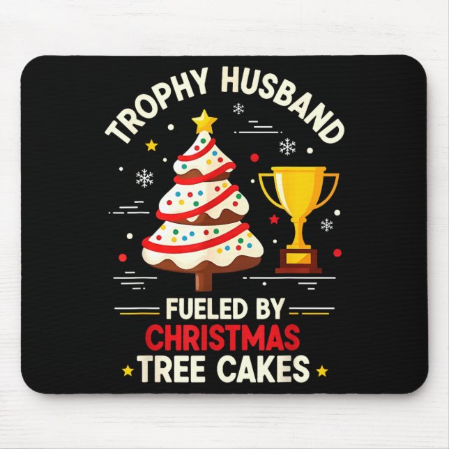 Trophy Retro Husband Fueled By Christmas Tree Cake Musmatta (Framsidan)