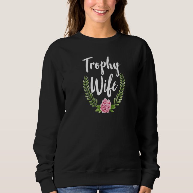 Trophy Wife Blommigt T Shirt (Framsida)