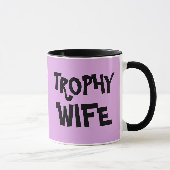 TROPHY WIFE bröllop-gåva COFFEE MUGG (Höger)