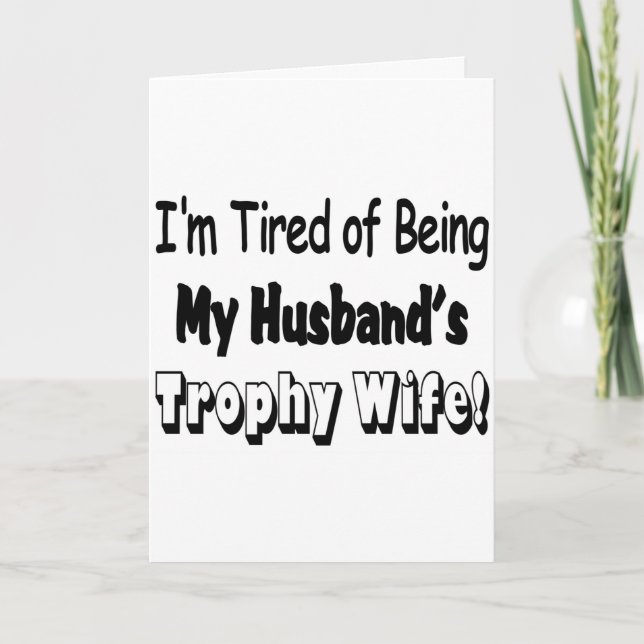 Trophy Wife Helgkort (Framsida)