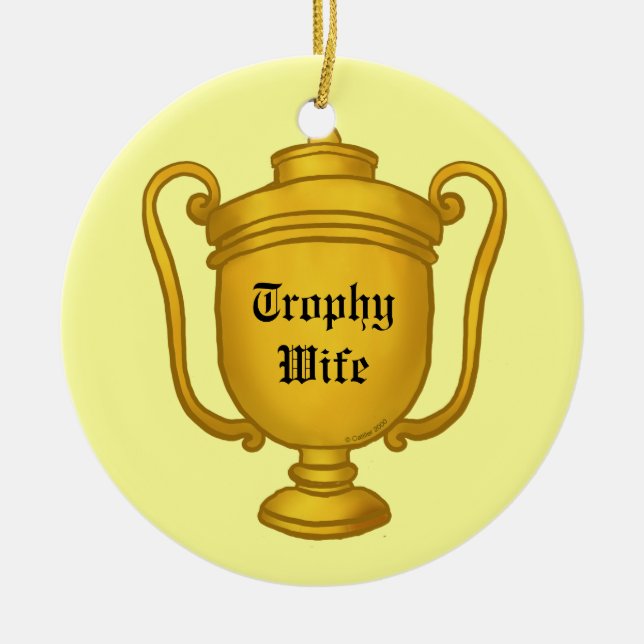 Trophy Wife Julgransprydnad Keramik (Framsidan)
