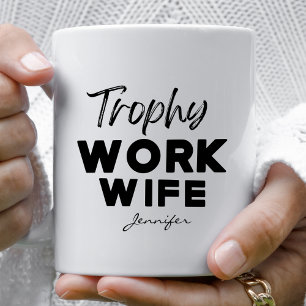 Trophy Work Makfe Funny Office Personlig Kaffemugg