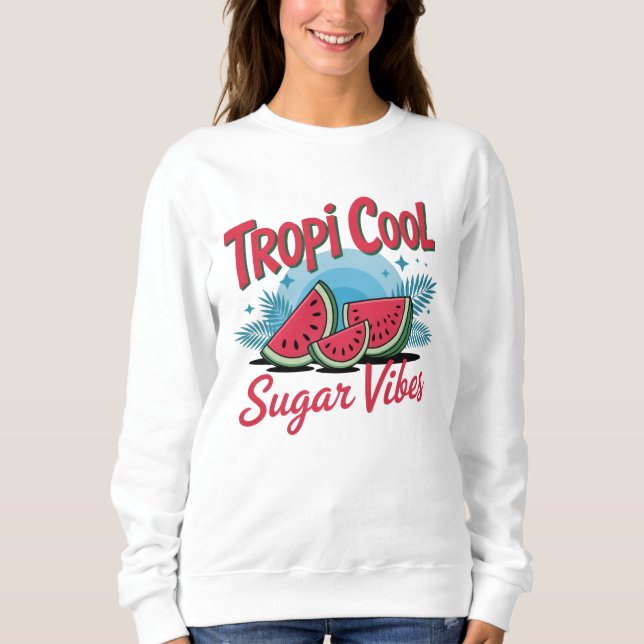 Tropi Cool Sugar Vibes  T Shirt (Framsida)