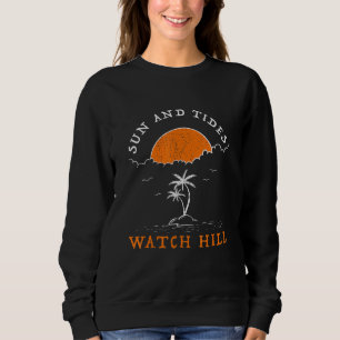 Tropi sol och Tides Watch Backe sommar-Rhode islan T Shirt