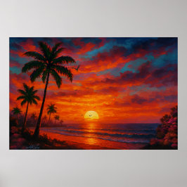 Tropic Reverie Landscape Poster