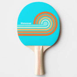 Tropic Splash Curl-ränder med namn Pingisracket