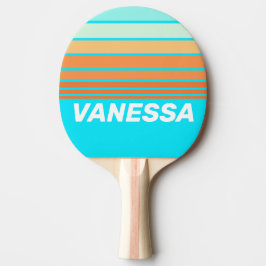Tropic Splash Horizon-randig med namn Pingisracket