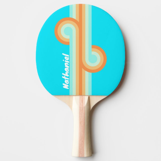 Tropic Splash Stripe Loop med namn Pingisracket (Framsidan)