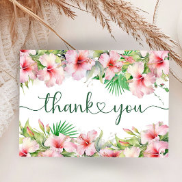 Tropical Aloha Baby Shower Flat Tack ditt kort
