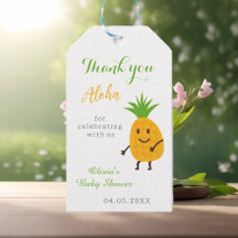 Tropical Aloha Birthday Tack för sommaranas