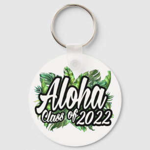 Tropical Aloha Class of 2022 Hawaiian Luau Favor Nyckelring