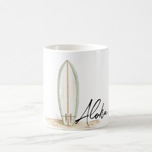 Tropical Aloha Surfa Board Kaffemugg