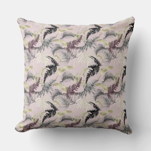 Tropical Animal Print &Grey Series Design 32 Kudde (Framsida)