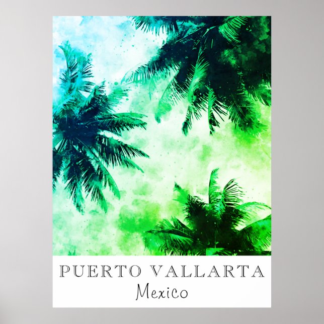 *~* Tropical AP25 Travel Personalize - Handflatan  Poster (Framsidan)