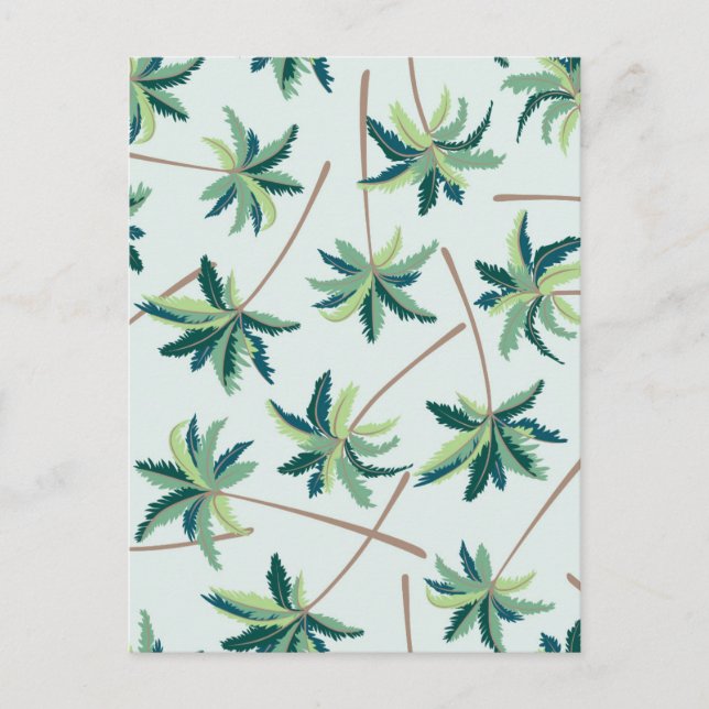 Tropical Australian Foxtail Handflatan Vykort (Framsida)