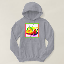 Tropical Avocado, Strawberry och Mango. Köp nu Hoodie