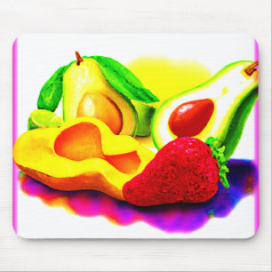 Tropical Avocado, Strawberry och Mango. Köp nu Musmatta