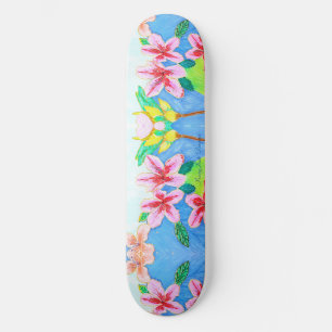 Tropical Azalea Skateboard Ariella & Lily Designin