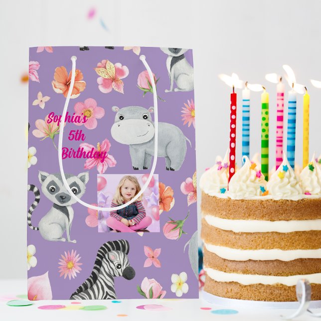 Tropical Baby djur Gift Bag för barn Birthday (Skapare uppladdad)