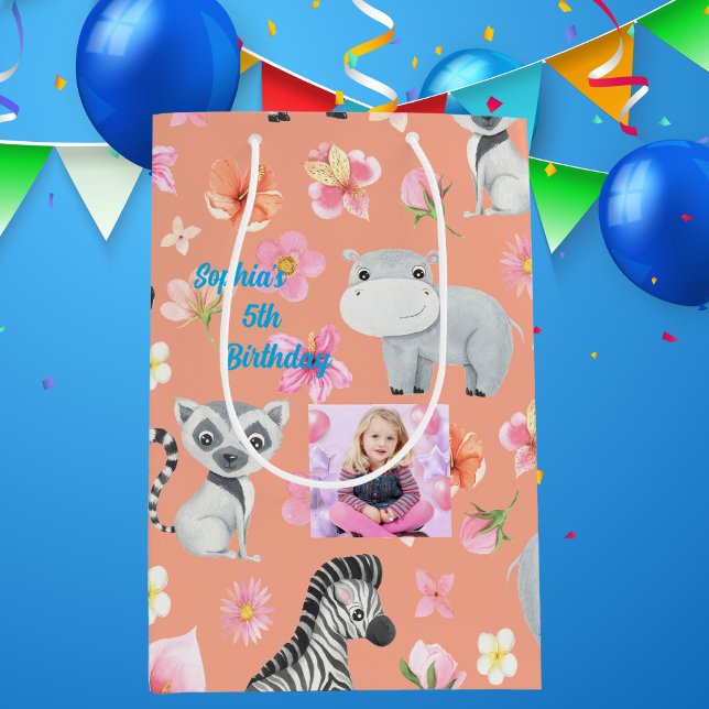 Tropical Baby djur Gift Bag för barn Birthday (Skapare uppladdad)