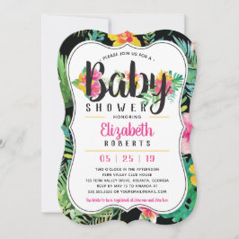 Tropical Baby Shower-inbjudan, Luau Inbjudningar