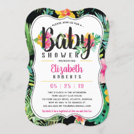 Tropical Baby Shower-inbjudan, Luau Inbjudningar