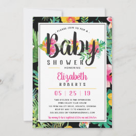 Tropical Baby Shower-inbjudan, Luau Inbjudningar