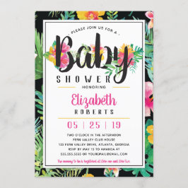Tropical Baby Shower-inbjudan, Luau Inbjudningar