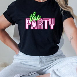 Tropical Bach, Party Neon Grönt & Rosa T Shirt
