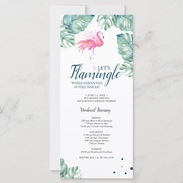 Tropical Bachelorette Helg Party (Framsida)