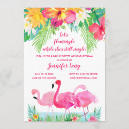 Tropical Bachelorette Party Helg Getaway Inbjudningar