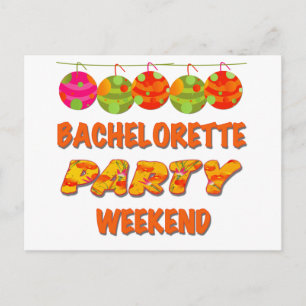Tropical Bachelorette Party Helg Vykort