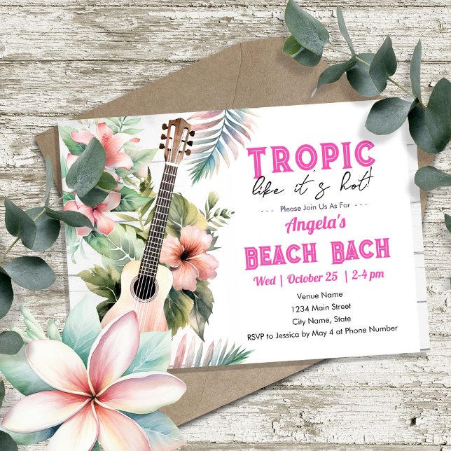 Tropical Bachelorette Party Inbjudningar (Skapare uppladdad)