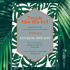 Tropical Bachelorette Party Tropik som det är Hett Inbjudningar