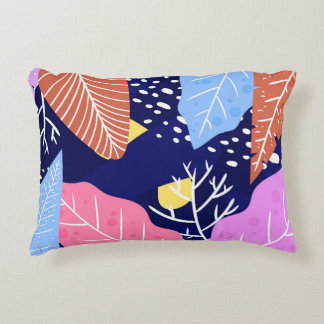 Tropical background with jungle plants. Palm leave Prydnadskudde