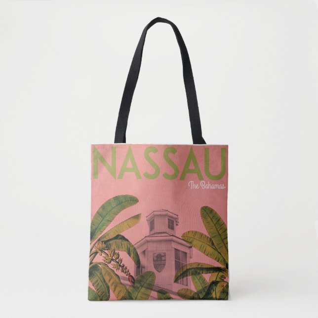 Tropical Bahamas Tote-säck Tygkasse (Framsida)